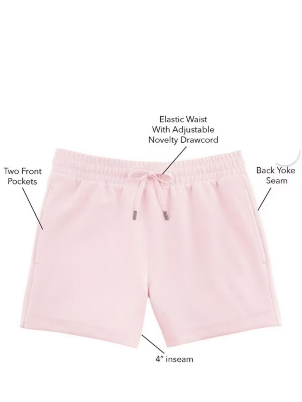 MEMBERS MARK Women's KNIT Soft Pink Sleep/Lounge Shorts SUPER SOFT w/Pockets 😍 - Picture 4 of 6